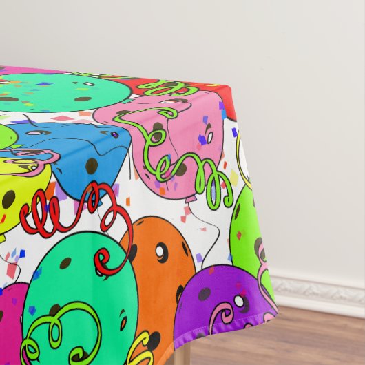 Pickleball Party Confetti und Pickleball Balloons Tischdecke (Beispiel)