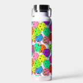 Pickleball Party Confetti und Pickleball Balloons Trinkflasche (Vorne)