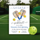 Pickleball Party Dink Birthday Einladung<br><div class="desc">DInk! Einladungen für Wasserfarben. Ideal für einen Geburtstag, Turnier, Liga, Ruhestand, Wochenendaufenthalt oder ein Party mit Pickleball! Mit einem Aquarellpaddeln und Kugeln zum Entfärben. Alle Formulierungen können geändert werden. Weitere Änderungen finden Sie unter Anpassen dieser Vorlage. Am unteren Rand sehen Sie "Gewollt, um dieses Design noch weiter zu anpassen? Klicken...</div>
