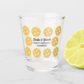 Pickleball Party Dinks & Drinks Personalisierter T Schnapsglas (Vorderseite)