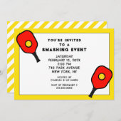 Pickleball-Party Einladung (Vorne/Hinten)