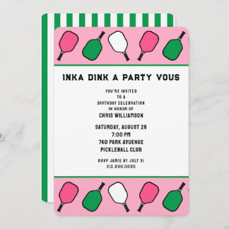 Pickleball-Party Einladung