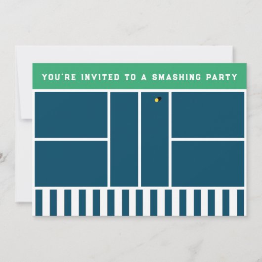 Pickleball-Party Einladung (Vorderseite)