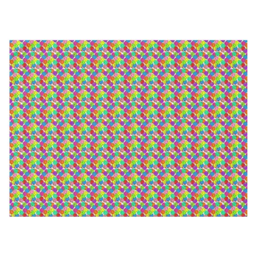 Pickleball Party Farbenfrohe Balkone & Confetti Tischdecke (Vorderseite (Horizontal))