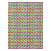 Pickleball Party Farbenfrohe Balkone & Confetti Tischdecke (Vorderseite)