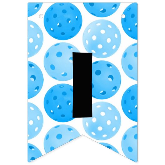 Pickleball-Party, farbenfrohe Pickleball-Balls Wimpelkette (Zweite Fahne)