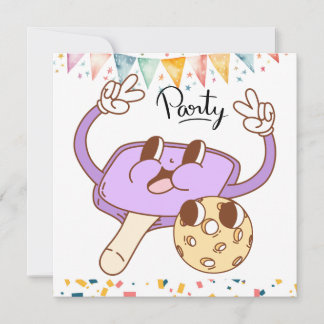 Pickleball Party Geburtstag Einladung