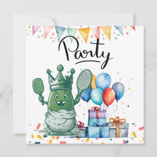 Pickleball Party Geburtstag Einladung