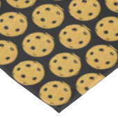 Pickleball Party Hochzeit Black Gold Bachelor Part Tischdecke (Schrägansicht)