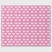 Pickleball Party Paddles Pink White Ball Geschenk Geschenkpapier (Flach)