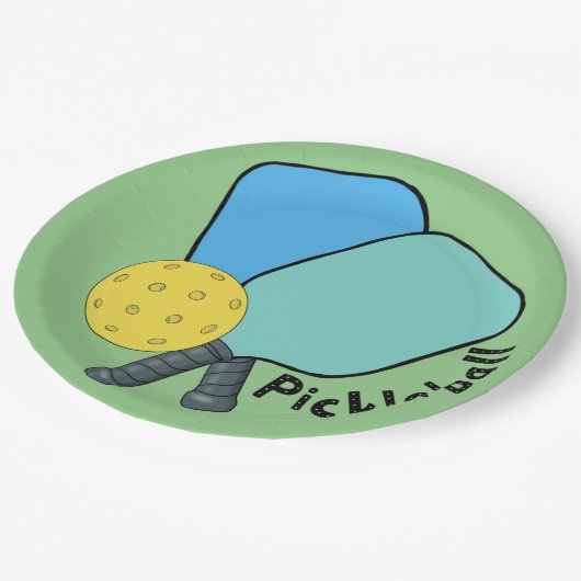 Pickleball Party Paper Teller von Deb Jeffrey (Schrägansicht)