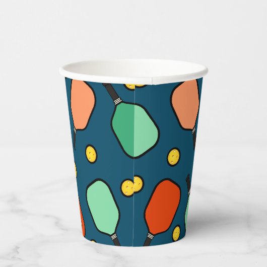 Pickleball-Party Pappbecher (Rechts)