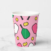 Pickleball-Party Pappbecher (Rechts)