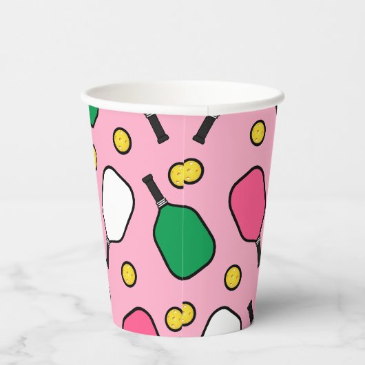 Pickleball-Party Pappbecher (Rechts)