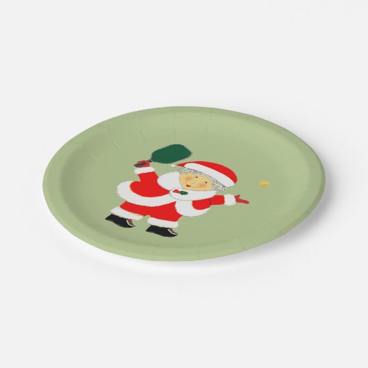 Pickleball-Party Pappteller (Schrägansicht)