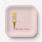 Pickleball-Party Pappteller (Vorderseite)