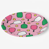 Pickleball-Party Pappteller (Schrägansicht)