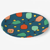 Pickleball-Party Pappteller (Schrägansicht)