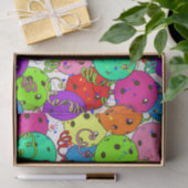 Pickleball Party Pickleball Ballons auf Weiß Seidenpapier (Geschenk)