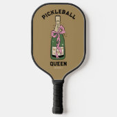 Pickleball Party Queen Individuelle Name Paddle (Rückseite)
