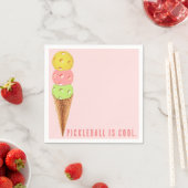 Pickleball-Party Serviette (Beispiel)