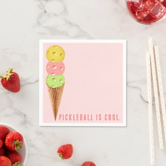 Pickleball-Party Serviette (Beispiel)