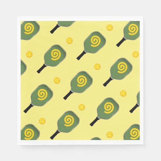 Pickleball-Party Serviette (Vorderseite)