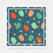 Pickleball-Party Serviette (Vorderseite)