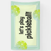 Pickleball Party Sports Green Custom Banner (Vertikal)