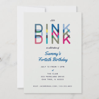 Pickleball Party Sports Lasse Rosa Party Einladung