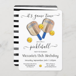 Pickleball-Party-Turnier Einladung