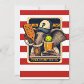 Pickleball Party Turnier Einladungen Elephant (Vorderseite)