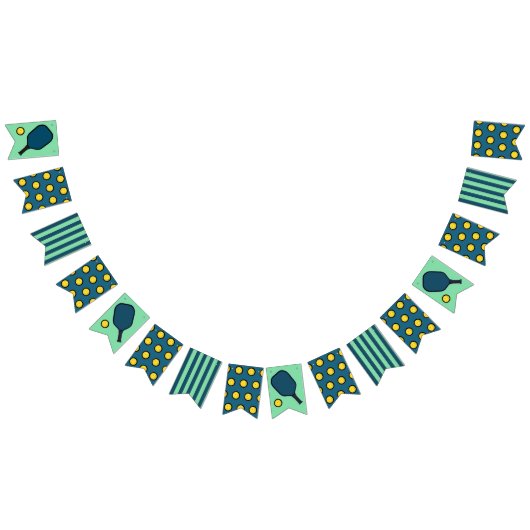 Pickleball-Party Wimpelkette (Alle)