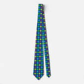 Pickleball Pattern Blue Neck Tie Krawatte (Vorderseite)