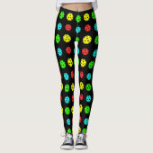 Pickleball Pattern multicolor Leggings (Vorderseite)
