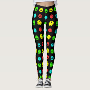 Pickleball Pattern multicolor Leggings