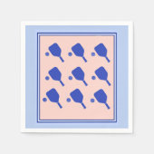 Pickleball Pattern Napin Serviette (Vorderseite)