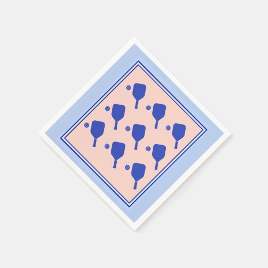 Pickleball Pattern Napin Serviette (Ecke)