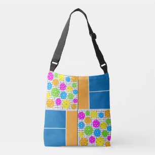 Pickleball Patterns Tank Top Tote Bag Can Cooler S Tragetaschen Mit Langen Trägern