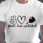 Pickleball, Peace and Liebe Tshirt