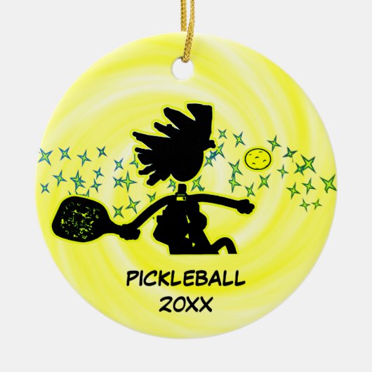 Pickleball Peace Paddle Prosper Ornament (Vorne)