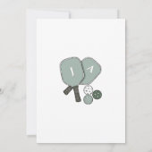 Pickleball Perfect Match Couples Shower          Einladung (Rückseite)