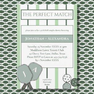 Pickleball Perfect Match Paare Brautparty Einladung