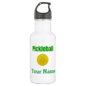 Pickleball-Personalisierte Wasserflasche (Vorderseite)