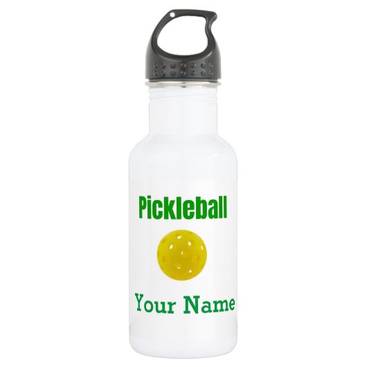 Pickleball-Personalisierte Wasserflasche (Vorderseite)