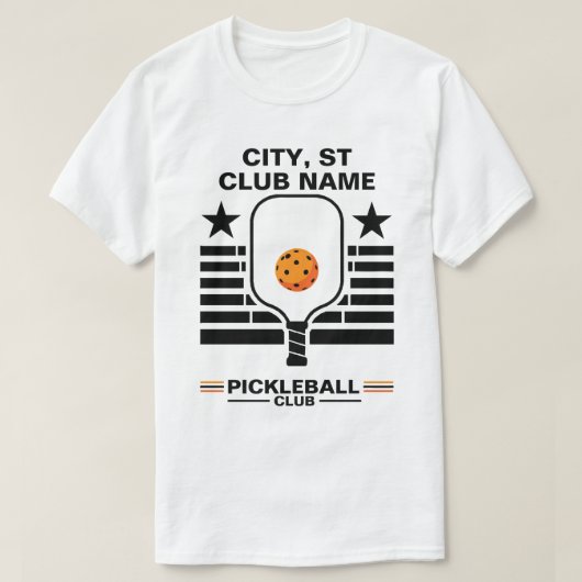 Pickleball Personalisierter Name Pickleball T-Shirt (Design vorne)