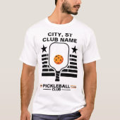 Pickleball Personalisierter Name Pickleball T-Shirt (Vorderseite)