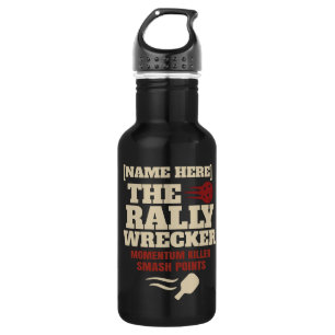 Pickleball Personalisierter Name Rally Wrecker Edelstahlflasche