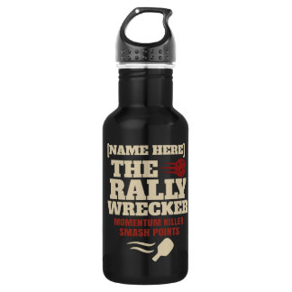 Pickleball Personalisierter Name Rally Wrecker Edelstahlflasche