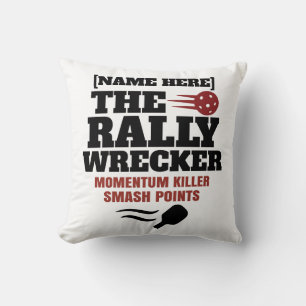 Pickleball Personalisierter Name The Rally Wrecker Kissen